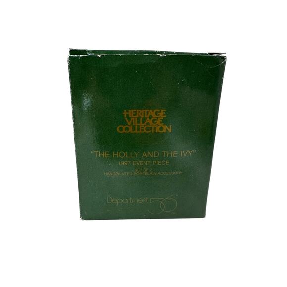 Dept 56 "The Holly and the Ivy" Heritage Village Collection Christmas Figurines - Picture 2 of 8